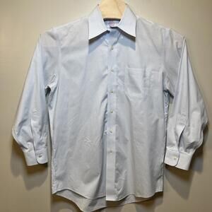 Brooks Brothers‎ Madison Dress Shirt Men's 15.5-33 Button Down Supima Microcheck